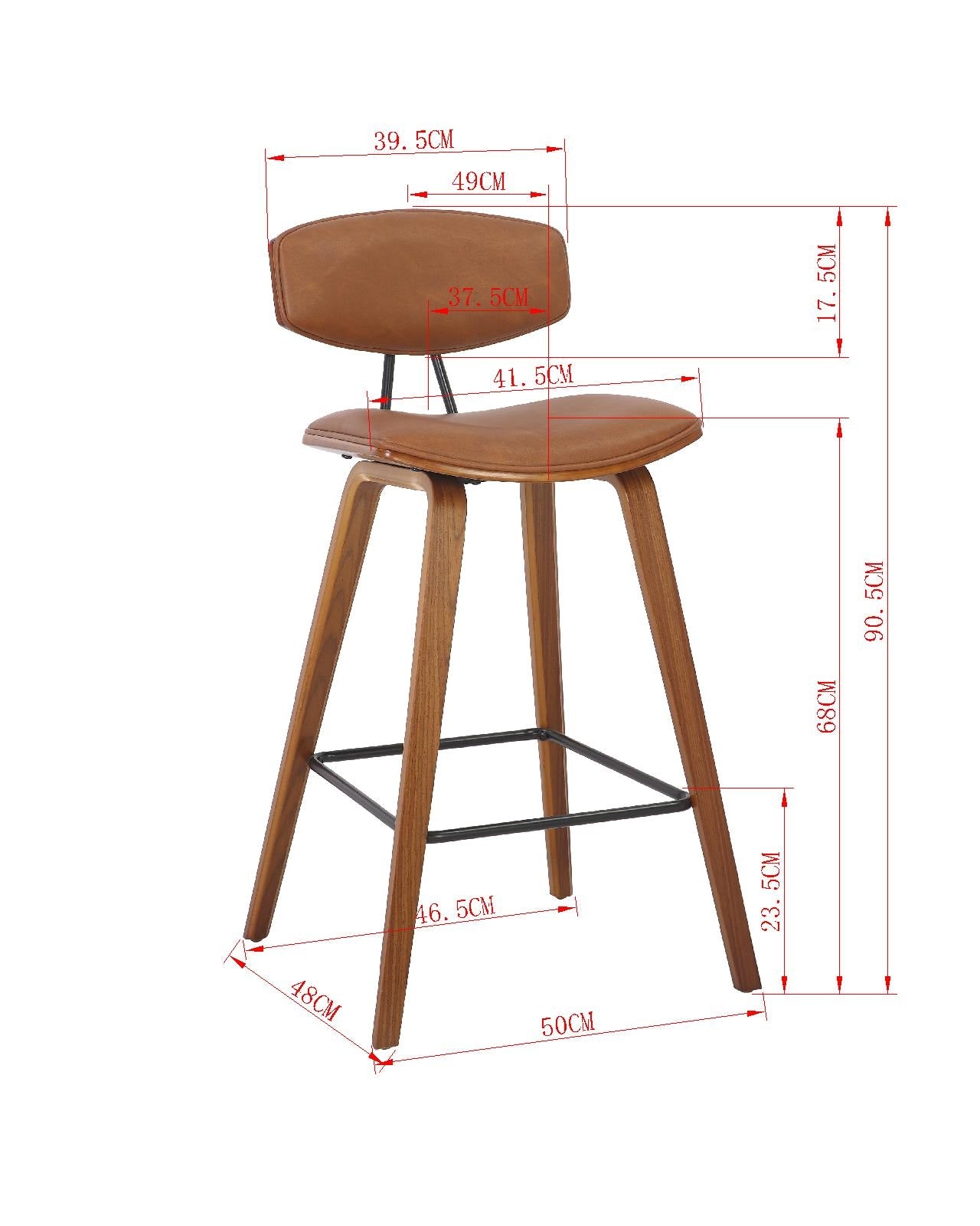 NNEDSZ RETRO KITCHEN BENCH HEIGHT CHAIR