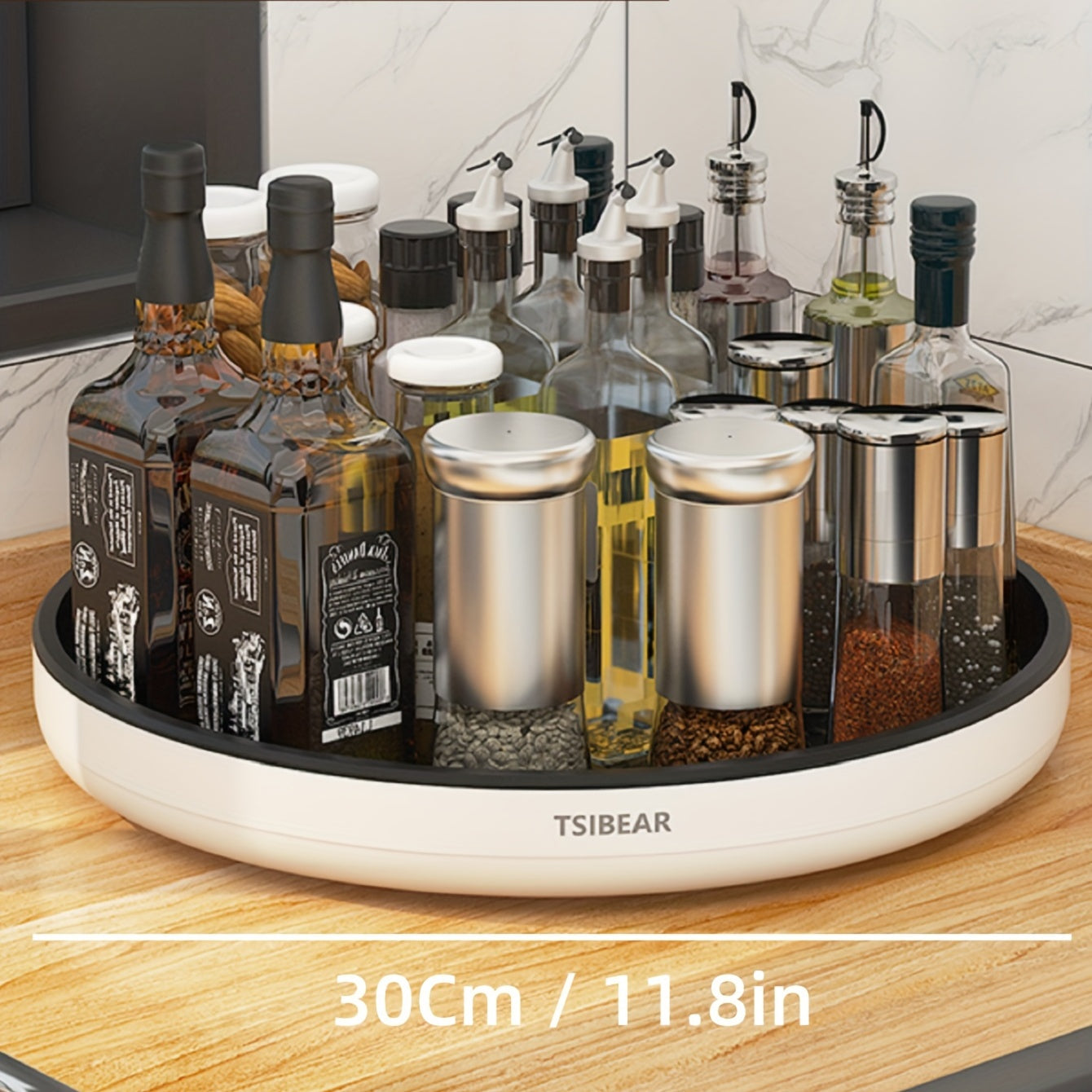 360° Kitchen Turntable Rotating Storage Rack
