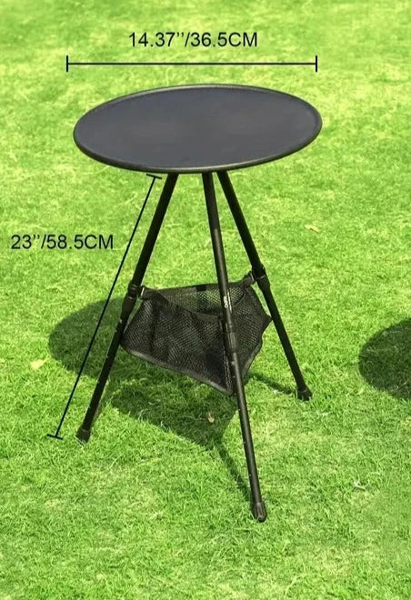 Portable Lightweight Camping Table with Adjustable Height and Durable Bag-2