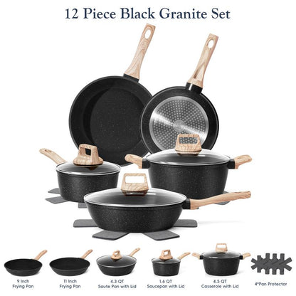 Granite Induction Cookware Set