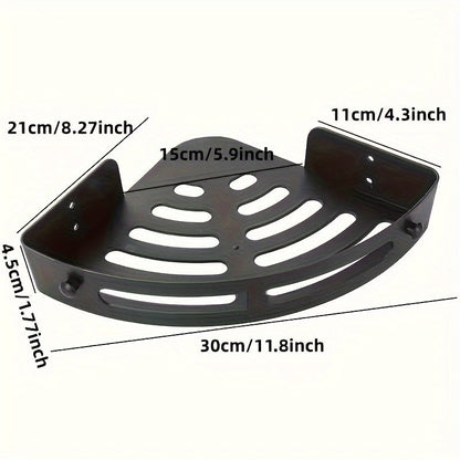 NNETM 2pcs No-Drill Adhesive Corner Shower Caddy