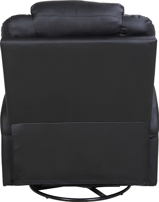 NNEDSZ Sofa Chair Recliner 360 Degree Swivel PU Leather Lounge 8 Point Heated