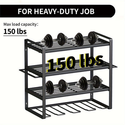 NNETM 4-Layer Wall Mount Drill Holder Rack Organizer