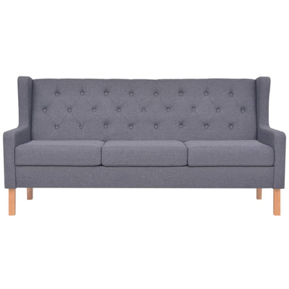 NNEVL Sofa Set 2 Pieces Fabric Grey