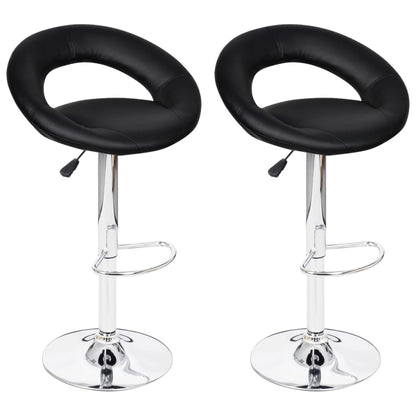 vidaXL Bar Stool Height Adjustable Bar Stool for Pub Kitchen Faux Leather