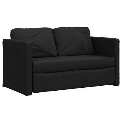NNEVL Floor Sofa Bed 2-in-1 Black 112x174x55 cm Fabric