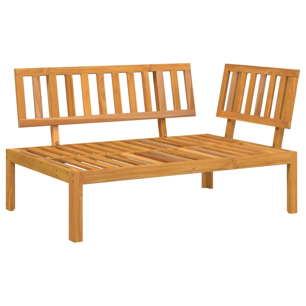 NNEVL Garden Pallet Corner Sofa Solid Wood Acacia
