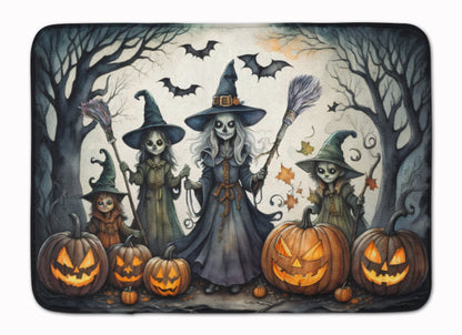 Witches Spooky Halloween Memory Foam Kitchen Mat