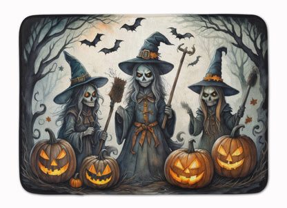 Witches Spooky Halloween Memory Foam Kitchen Mat