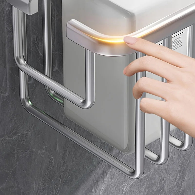 NNEOBA Space Aluminum No-Drill Shower Caddy Wall-Mounted Shelf