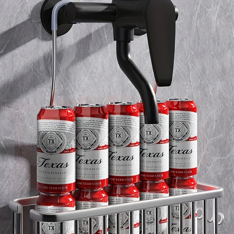 NNEOBA Space Aluminum No-Drill Shower Caddy Wall-Mounted Shelf