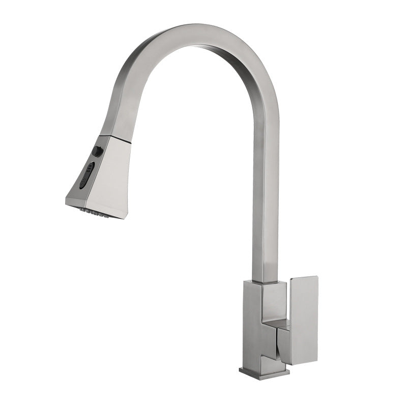 Square Kitchen Pull-Out Faucet