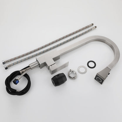 Square Kitchen Pull-Out Faucet