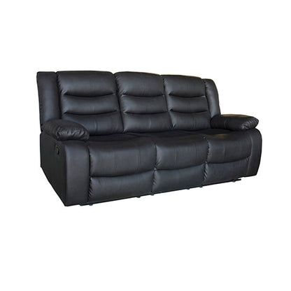 NNEDSZ Seater Recliner Sofa In Faux Leather Lounge Couch in Black