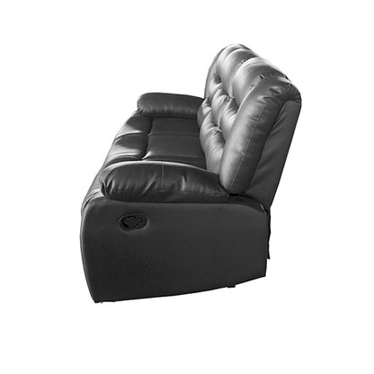 NNEDSZ Seater Recliner Sofa In Faux Leather Lounge Couch in Black