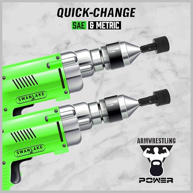 NNEDSZ GARDEN TOOLS (letter with no tracking)20PCS Power Nut Driver Set for Impact Drill, 1/4” Hex Head Drill Bit SAE and Metric