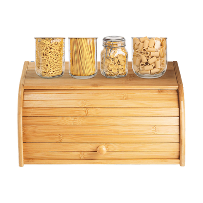 NNEDSZ Bamboo Bread Box Kitchen Storage