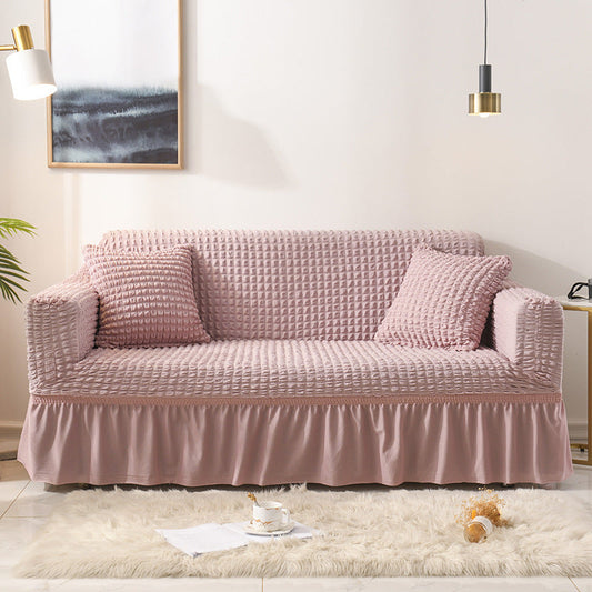 NNEDSZ Elastic sofa cover-pink (305-360cm)