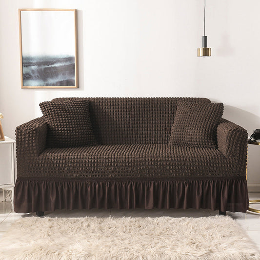 NNEDSZ Elastic sofa cover coffee color  (190-230cm)