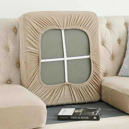 NNEDSZ 2 Pcs Light Grey Elegant Polyester Sofa Cover - Full Protection Against Cat Scratches & Wear