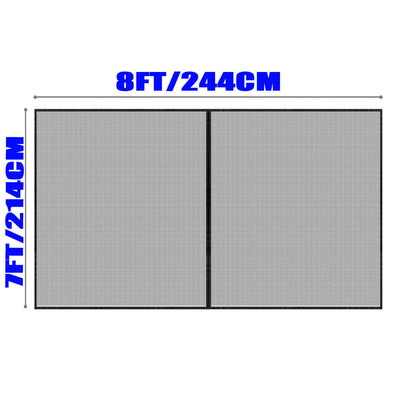 No-Drill Magnetic Garage Door Screen - Polyester Mosquito Net Curtain, Cross-border Home Summer Velcro Garage Door Mesh (244x214cm)