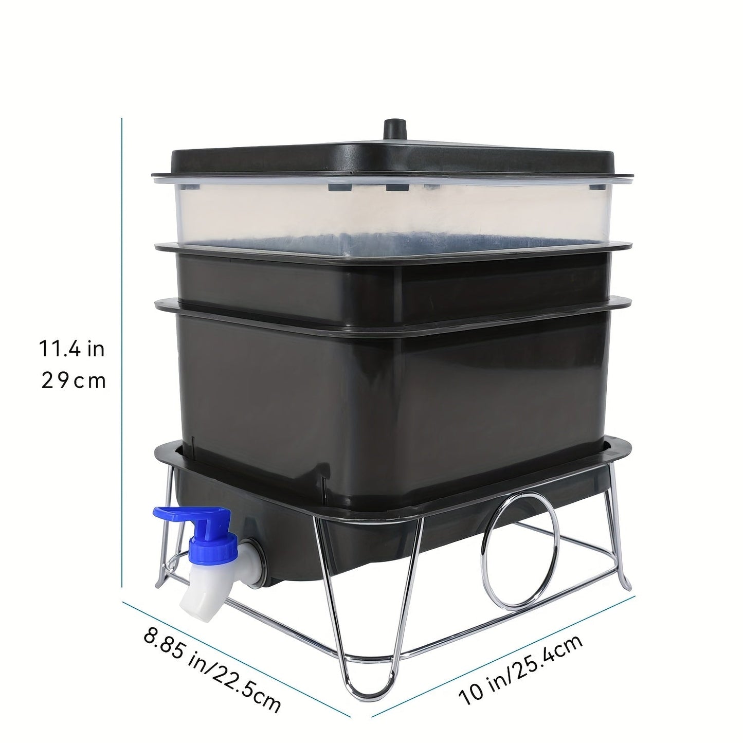 NNETM Worm Compost Bin Kitchen System