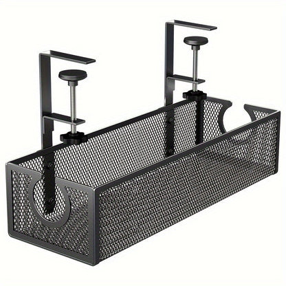 NNETM No-Drill Wire Organizer Under-Desk Cable Tray