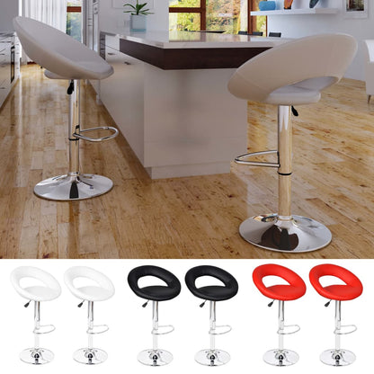 vidaXL Bar Stool Height Adjustable Bar Stool for Pub Kitchen Faux Leather